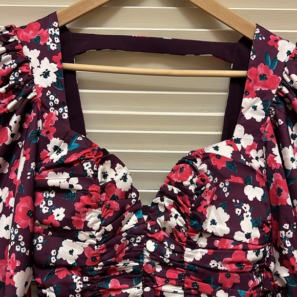 For Love And Lemons Penny Blouse in Fuchsia, Size XSmall - Picture 4 of 16